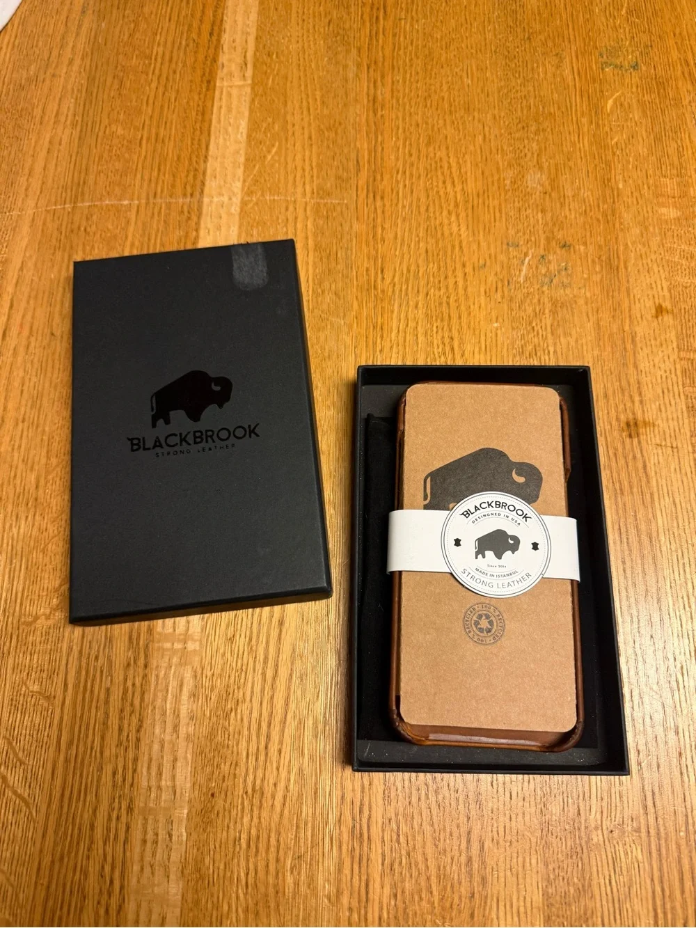 iPhone 16 Pro Golden Brown genuine Leather Phone Case